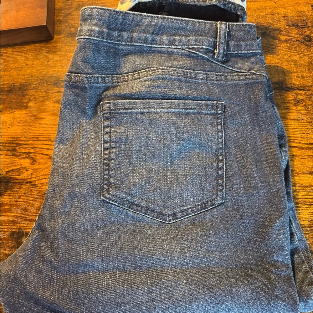 Coldwater Creek Dark Blue Cropped Jeans - Picture 4 of 4